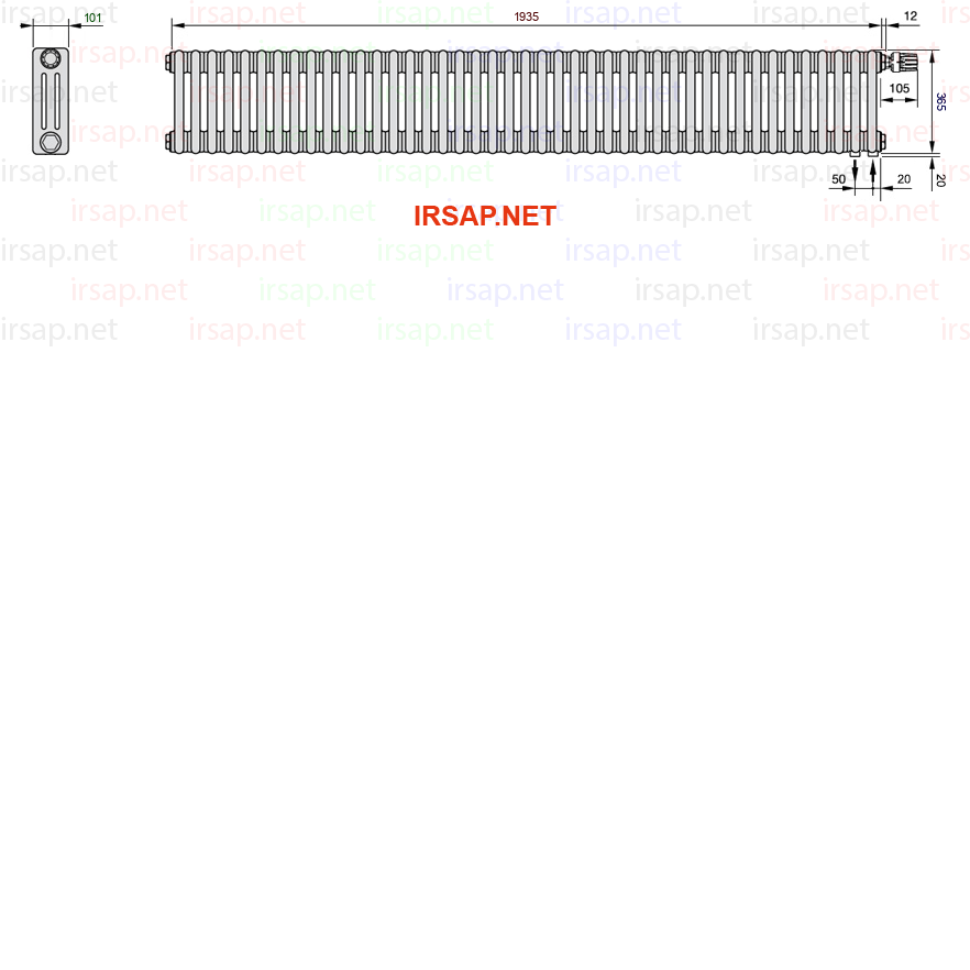 Радиатор IRSAP Tesi 30365/43 T25 CL 01